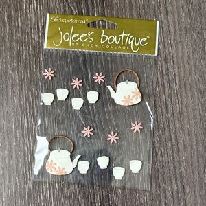 ❤️$5 Jolee's Boutique Sticker Collage Teacups and Teapots